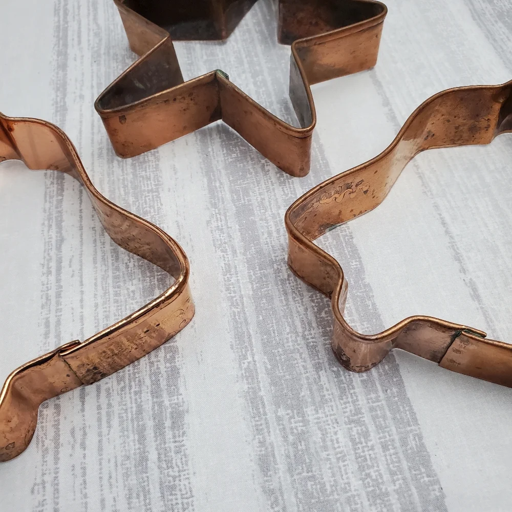 Vintage Copper Cookie Cutters *